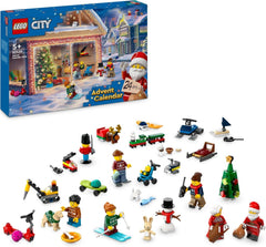 Calendrier de l'Avent LEGO City 2024, cadeau de l'Avent pour les enfants à partir de 5 ans, 24 surprises, figurines en combinaison de Noël, Père Noël et Mme Père Noël, cadeau de Noël 60436 Jeux de construction Besuche den LEGO-Store Single
