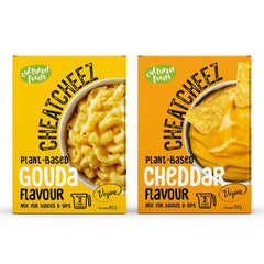 Cultured Foods Veganer Käse Käseersatz Laktosefrei Glutenfrei 2-er Set Gouda et Cheddar CHEATCHEEZ