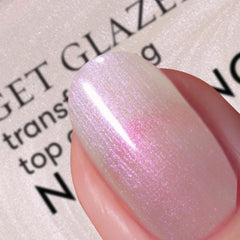 Nails Inc Better On Top, Get Glazed, Lucios, Strălucitor, Strat de unghii, Nu se desparte, De lungă durată, Uscare rapidă, Uscare la aer, Manichiură și pedichiură profesională, Unghii de la mâini și de la picioare, ojă vegană, 14 ml