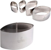 - Boîte à biscuits calisson - Inox - 53 x 53 x 30 mm - Fabriquée en France