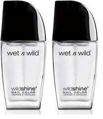Wet n Wild Wild Shine Vernis à ongles sans formaldéhyde, sans toluène ni phtalate, formule longue durée à séchage rapide, rose chatouillé (lot de 2)