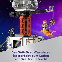 LEGO City Space Base cu rampa de lansare, stație spațială de jucărie cu vehicul spațial și navă spațială pentru copii, set cu 6 minifigurine, roboți și extratereștri, cadou pentru băieți și fete 60434 Seturi de constructie Besuche den LEGO-Store