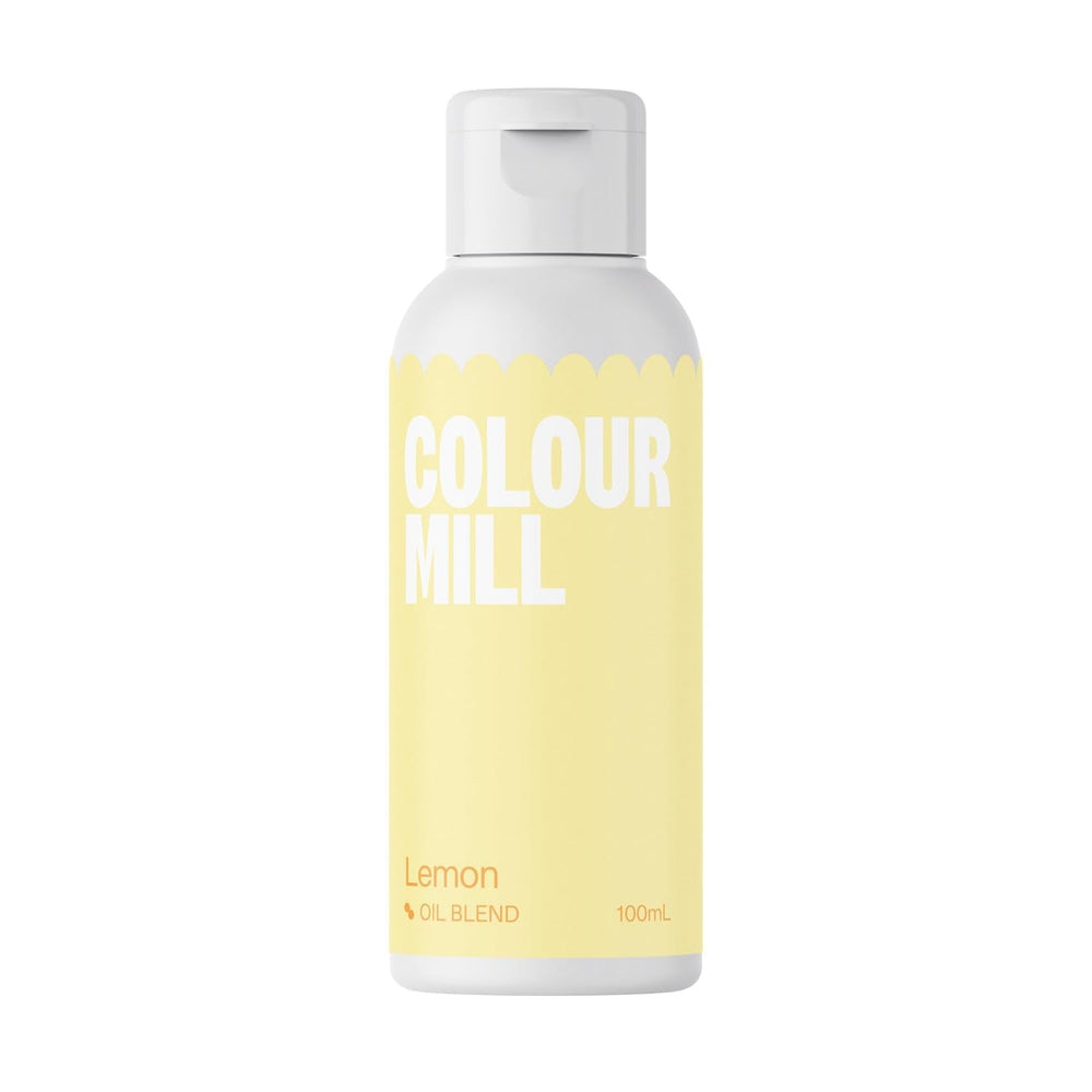 Colorant alimentaire à base d'huile de citron Color Mill - Colorant alimentaire pour chocolat, fondant, muffins, gâteaux, pâtisserie, macarons - Colorant alimentaire pour décoration de gâteaux - 100 ml