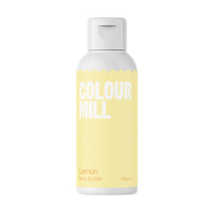 Colorant alimentaire à base d'huile de citron Color Mill - Colorant alimentaire pour chocolat, fondant, muffins, gâteaux, pâtisserie, macarons - Colorant alimentaire pour décoration de gâteaux - 100 ml