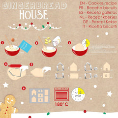 ScrapCooking 3975 Boîte à Biscuits Maison en Pain d'Épices, Acier Inoxydable, Multicolore, 26,5 x 20 x 4 cm