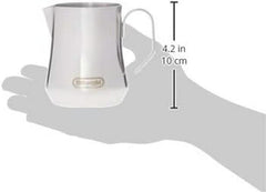 De'Longhi Milk Pitcher DLSC060, ulcior de lapte pentru spumare manuală, mâner ergonomic, capacitate 350 ml, oțel inoxidabil