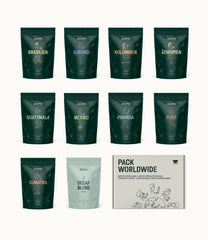 Sélection de grains de café Incapto dans le monde entier | Sélection de 10 origines du monde | Café de spécialité | 100% Arabica | Idéal comme coffret cadeau café | Pour les amateurs de café | 10 paquets x 100g