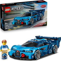 LEGO Speed Champions Bugatti Vision Gran Turismo Hypersportwagen - Modellbau mit sammelbarer Fahrer Minifigur - Gaming Geschenkidee für Jungen ab 9 Jahren und Motorsportfans - 77253
