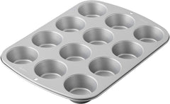 Wilton 03-3118 Cupcake- /Muffin Backform, Recette Right, Antihaft, 12 Vertiefungen, Grau Moules et plaques à pâtisserie Naty Shop