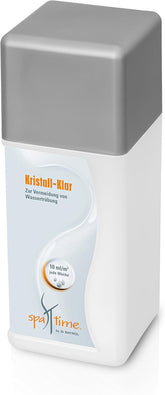 SpaTime by BAYROL - Crystal Clear 1 L - Effet clarifiant concentré - évite l'eau trouble et assure une eau cristalline - pour tous les types de filtres, Gris
