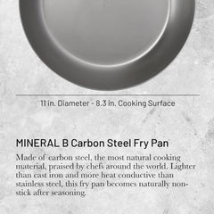 Poêle MINERAL B PRO En acier Casseroles et poêles Naty Shop