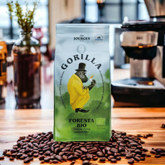 Cafea Gorilla Foresta 6 x 1000g boabe prăjite întregi | Amestec Arabica | Espressoare portafilter și complet automate | Cafea espresso