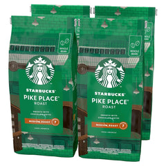 STARBUCKS Pike Place Roast, prăjire medie, boabe de cafea întregi Cafea Naty Shop Pike Place 4 x 450 grame