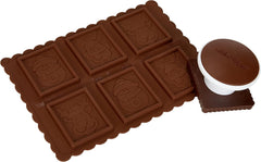 silikomart | CKC01 SNOWMAN SLIM Moule à Chocolat en Silicone Antiadhésif 6 Chocolats 1 Paquet Moule à Bonbons Easy Choc 47 x 57 mm H 5 mm Volume 33 ml Fabriqué en Italie