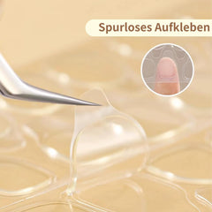 20 comprimés adhésifs pour ongles en gelée – Tampons adhésifs double face transparents et résistants, imperméables, réutilisables, à presser sur les ongles, ensemble de manucure à faire soi-même, accessoires pour ongles