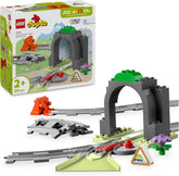 LEGO DUPLO Eisenbahntunnel und Schienen – Erweiterungsset - Lernspielzeug für Kleinkinder – 10-teilige Bahnstrecke mit Trichter und Weiche – Geschenk für Jungen & Mädchen ab 2 Jahren - 10425