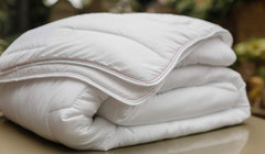 Couette Percale Coton 240 X 220 cm Haute Qualité 100% Percale Coton Doux et Confortable Durable Finition Fine Fabriqué en France Couettes et Couettes Blanc Naty Shop