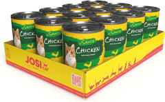 JosiCat Poulet en Sauce (12 x 415 g) | Adulte | Nourriture humide premium pour chats adultes | Poulet en sauce | Vitamine D3 et E | Propulsé par JOSERA | Nourriture humide pour chats | Aliment complet | Paquet de 12