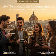 Machines à café 1 kg – Boîtes à café Arabica Robusta – Café en grains avec arômes de fruits et de arômes – Weich et Ausgewegung – Pour expresso Moka Vollaautomat – CAFFÈ PONTEVECCHIO FIRENZE
