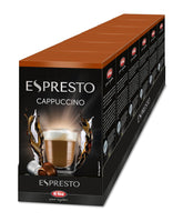 ESPRESTO Cappuccino, compatible avec K-fee & ALDI EXPRESSI*, RFA zertifiziert, 48 Kaffee-Kapseln & 48 Milch-Kapseln