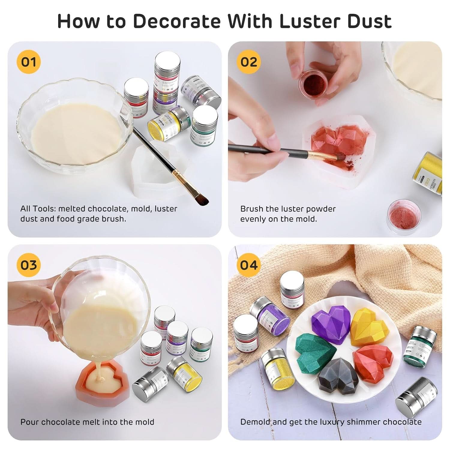 Glitter alimentar, 8 grame Glitter Naty Shop