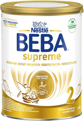 BEBA SUPREME 2 Lait de suite après 6 mois, lactose uniquement, sans huile de palme, pack de 6 (6 x 800g) Naty Shop