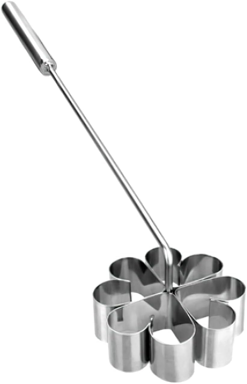 774300 Plat à pâtisserie en inox avec rosace à fleurs inclinée 9x3 cm, argent, 15 x 9 x 3 cm