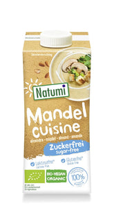 Natumi Bio-Amande Creamer, 15 x 200 ml – sans lactose, sans sucre, sans gluten, biologique, végétalien, à base d'amandes européennes, sans lait, alternative sans lait