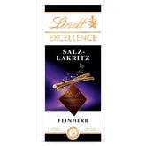 Lindt Excellence Bois Salé Doux - Barre de Chocolat Noir 100g - Goût Intense de Cacao