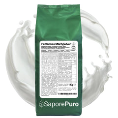SaporePuro Lait écrémé 1 kg - Haute Solubilité Sans Gluten