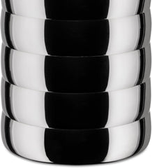 Alessi Kalistò 2 CB02 - Pot de cuisine en acier inoxydable 18/10 avec bouton en aluminium, 114 cl, argent Boîtes de conservation alimentaire Naty Shop