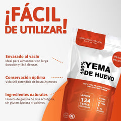 Serman Nutricion Bio Jaune d'Oeuf en Poudre - Sans Gluten Sans Lactose
