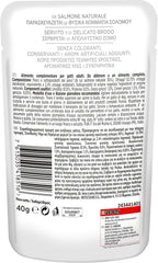 Crystal Delicate Suppenfond für die Katze, mit natural lachs, garniert mit Gemüse, 40 g, 32 Stück