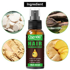 Croissance des cheveux, anti-chute, spray pour la croissance des cheveux, perte de cheveux et traitement des cheveux, pour cheveux clairsemés, favorise une croissance des cheveux plus épaisse, plus complète et plus rapide, 60 ml de soins capillaires Naty Shop