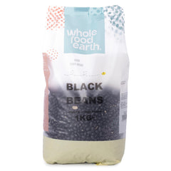 Haricots noirs Wholefood Earth 1 kg sans OGM Naturel riche en fibres riche en protéines