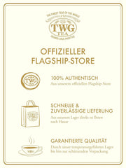 TWG Tea | 1837 Black Tea | Ceai negru | Fructe și flori | 15 pliculețe de ceai cusute manual din bumbac | Set cadou