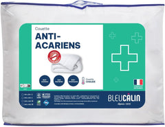Couette anti-acariens Bleu Calin 140X200 Cm, Pour lit simple, Housse en microfibre douce, Traitement Sanitized Couettes et couettes Naty Shop 260 X 240 Cm