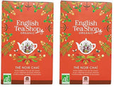 ETS - Thé Noir Chai, Naturland BIO, 20 Sachets de Thé (Pack de 2)