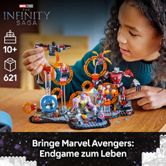 LEGO ǀ Marvel Avengers : Endgame Letzter Showdown - Jeu de construction avec 10 figurines, avec Captain America, Iron Man, Black Panther et Dr. Strange - Créations créatives pour jeunes et filles 76323