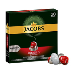 Capsules de café Lungo Classico, intensité 6 sur 12, 10 x 20 tasses & Capsules de café Espresso Intenso, intensité 10 sur 12, 200 capsules compatibles Nespresso®*, 10 x 20 tasses