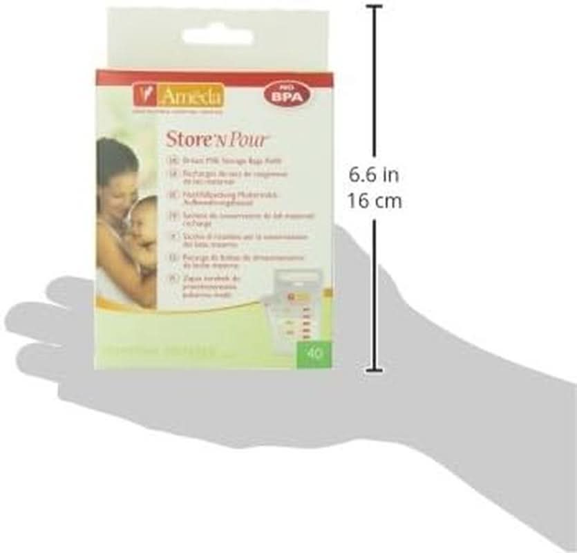 Pungi pentru lapte matern - 40 bucăți Accesorii Hrana si Alaptare Bebe Naty Shop
