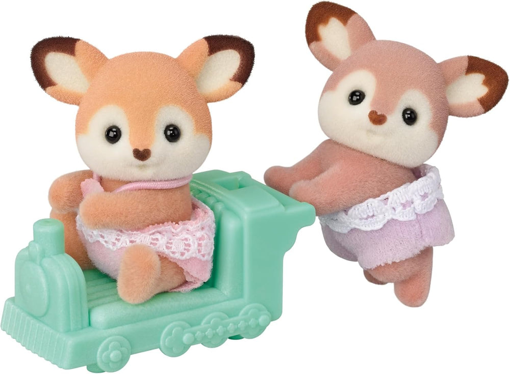 Sylvanian Families 5800 REH Zwillinge, jeu avec figurine, figurine en forêt, jeu pour enfants à partir de 3 ans