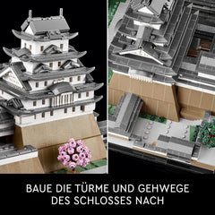 LEGO Architecture Château de Himeji, kit de modèle adulte, collection Landmark, ensemble de fans de jardinage créatif et de culture japonaise avec cerisier en fleurs, cadeau pour lui et elle 21060 Ensembles de construction Besuche den LEGO-Store