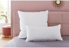 Oreiller Badenia Trendline Comfort avec housse en coton, 40 X 80 cm, blanc, certifié Oeko-Tex, produit selon la norme de qualité allemande Oreillers standard Naty Shop