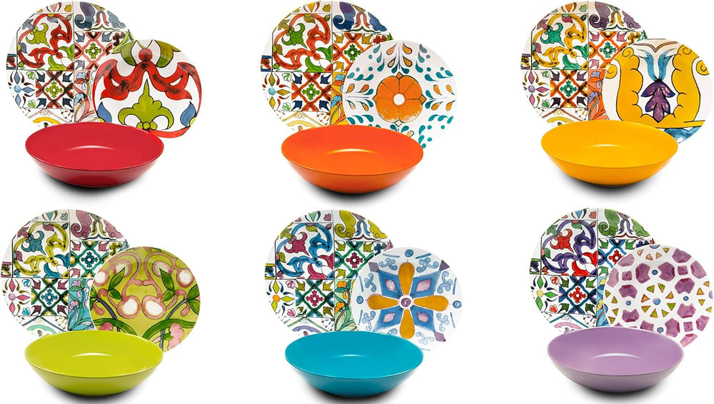 Excelsa Lisbona Tellerservice, 18 pièces, Porzellan et Keramik, plus grande couleur