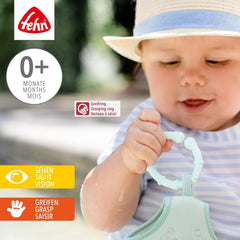 Fehn 10 set d'anneaux de fixation - crochets de fixation pour siège auto, parc et berceau - anneaux de fixation pour chaîne de poussette pour la maison et les déplacements - Anneaux en C pour bébés et tout-petits à partir de 0 mois Jouets Bebe Naty Shop