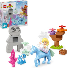 LEGO DUPLO | Disney ELSA et Bruni dans la forêt enchantée, jouet à 4 figurines Ice Queen pour les enfants de 2 ans, cadeau préscolaire pour filles et garçons de 2 ans et plus, basé sur les ensembles de construction La Reine des Neiges 2 10418 Besuche den LEGO-Store Default Title