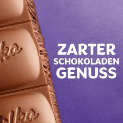 Milka Extra Caramel Sare Migdale – Ciocolată cu lapte alpină cu bucăți de caramel, migdale și un praf de sare – 190g