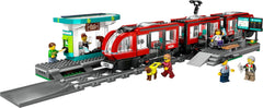 Tramway LEGO City avec gare, idée cadeau pour les fans de véhicules à partir de 7 ans, avec 6 figurines et un chien-guide pour jouer un rôle, jouet de construction 60423 Jeux de construction Besuche den LEGO-Store
