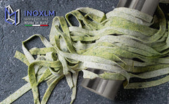 INOXLM Rouleau à pâtisserie en acier inoxydable pour pâte à sucre, pain de cuisine, pizza, bonbons, gâteau (sans couvercle)